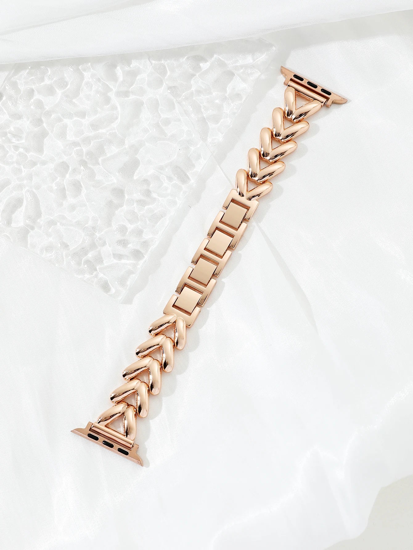 Luxury Gold Watch Band For Apple Watch 44mm 8 7 9 41mm 6 5 Stainless Steel Women Bracelet For iWatch Ultra 40mm 42mm 49mm Strap