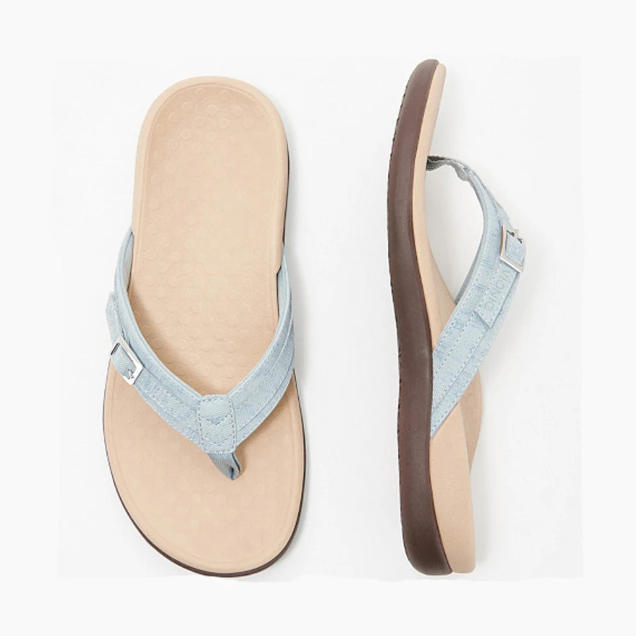 Secret Dig Women Sandals Arch Support Flip Flops for Plantar Fasciitis Comfort Summer Sandals Flat Bottomed Casual Flip Flops