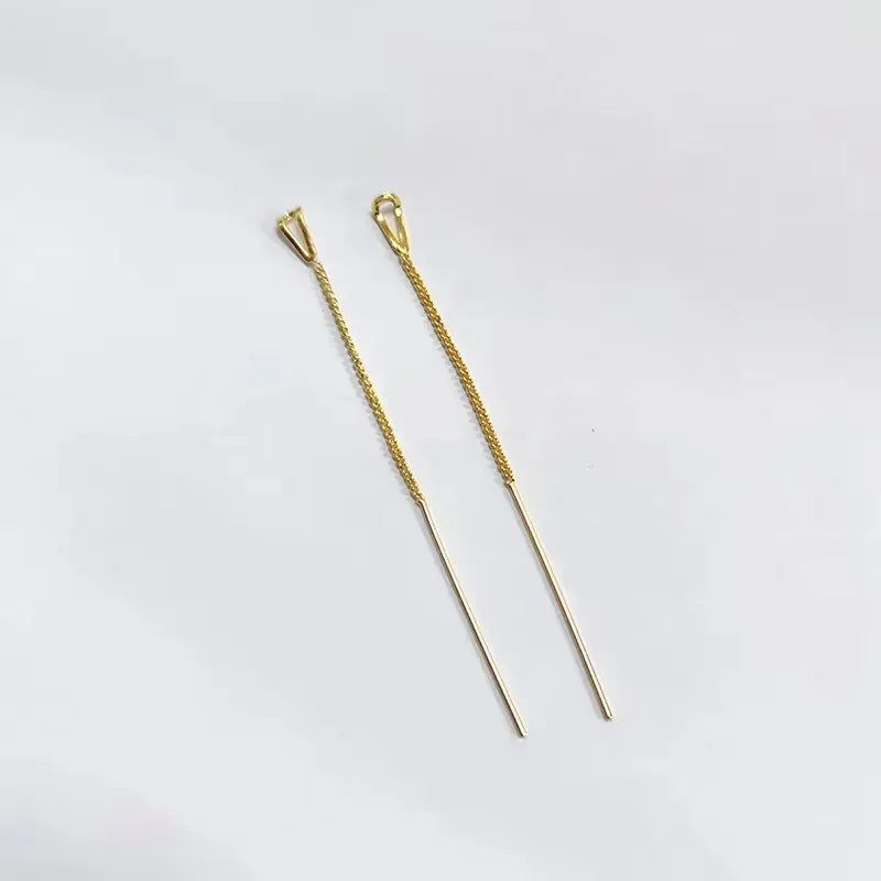 French Luxury Sweet Romantic Long Zircon Tassel Twisted Earrings for Women Jewelry Gift