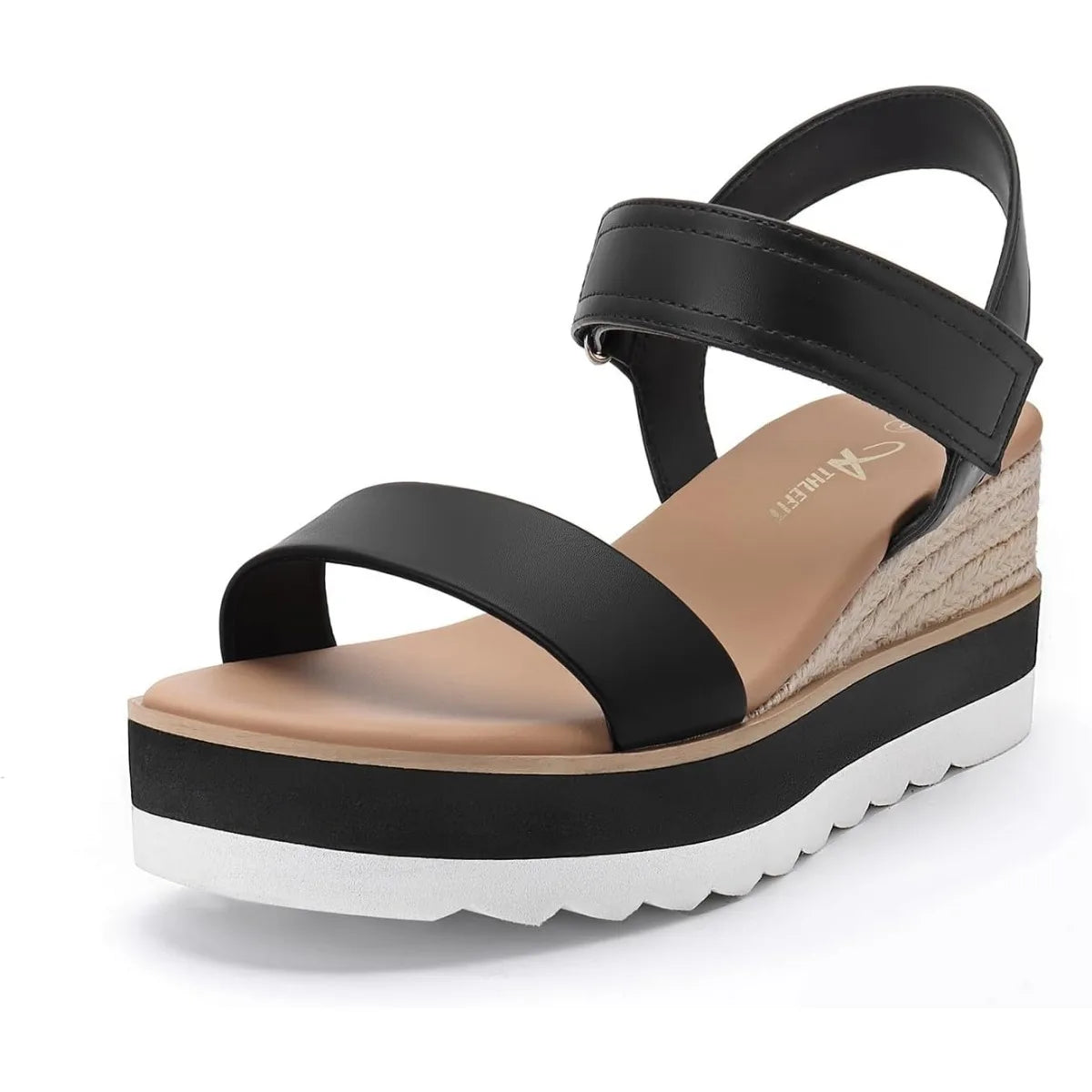 Platform Sandals Women Espadrille Wedge Comfortable Ankle Strap Open Toe Sandals for Walking