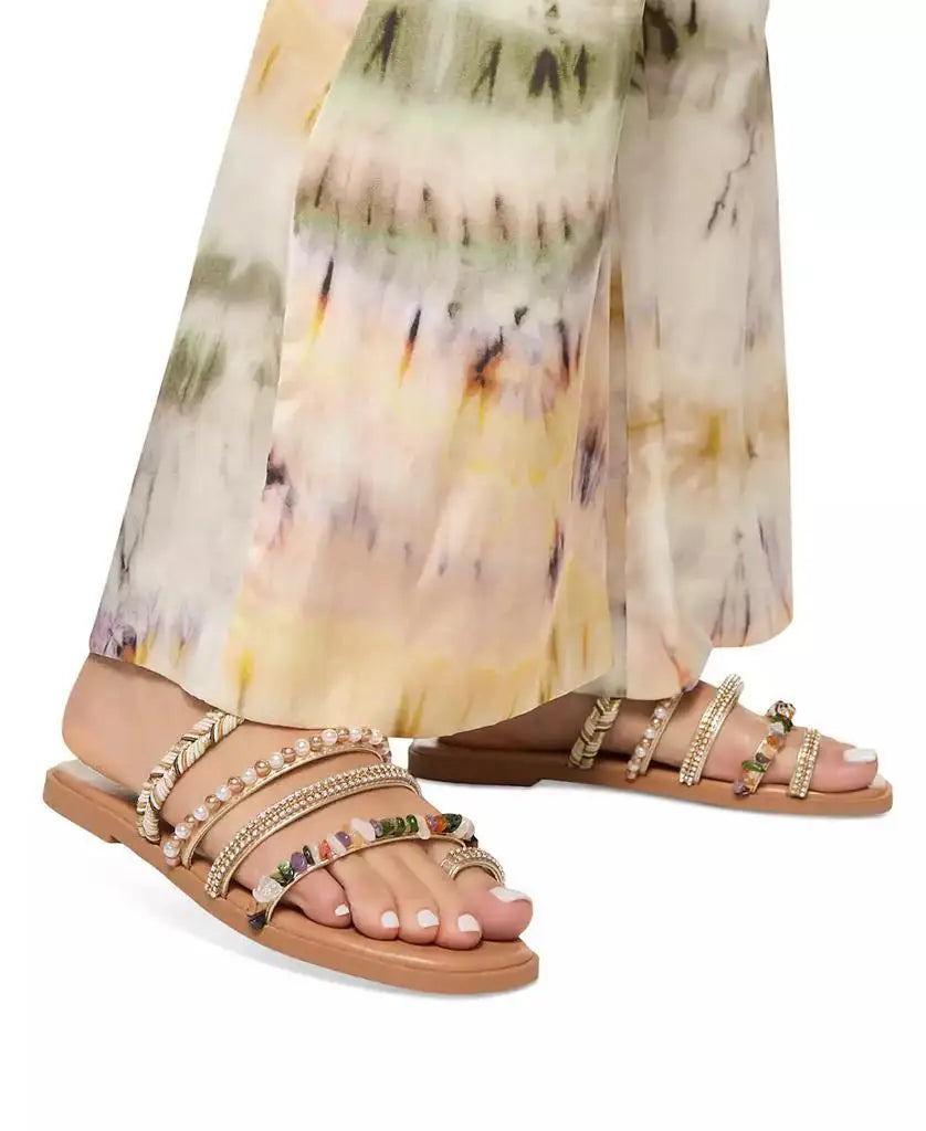 ALDO | Women's Lindya Embellished Strappy Toe-Loop Flat Sandals