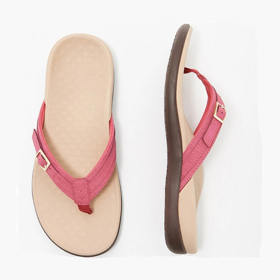 Secret Dig Women Sandals Arch Support Flip Flops for Plantar Fasciitis Comfort Summer Sandals Flat Bottomed Casual Flip Flops