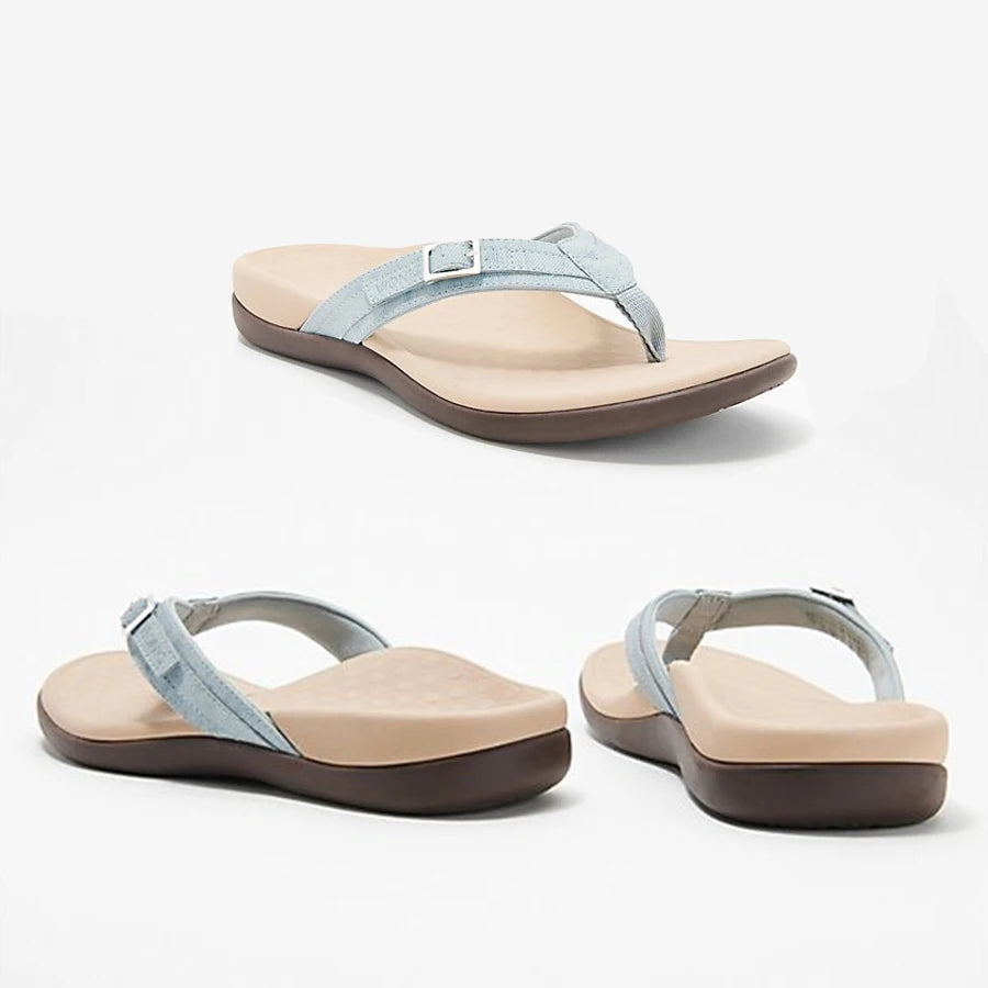 Secret Dig Women Sandals Arch Support Flip Flops for Plantar Fasciitis Comfort Summer Sandals Flat Bottomed Casual Flip Flops