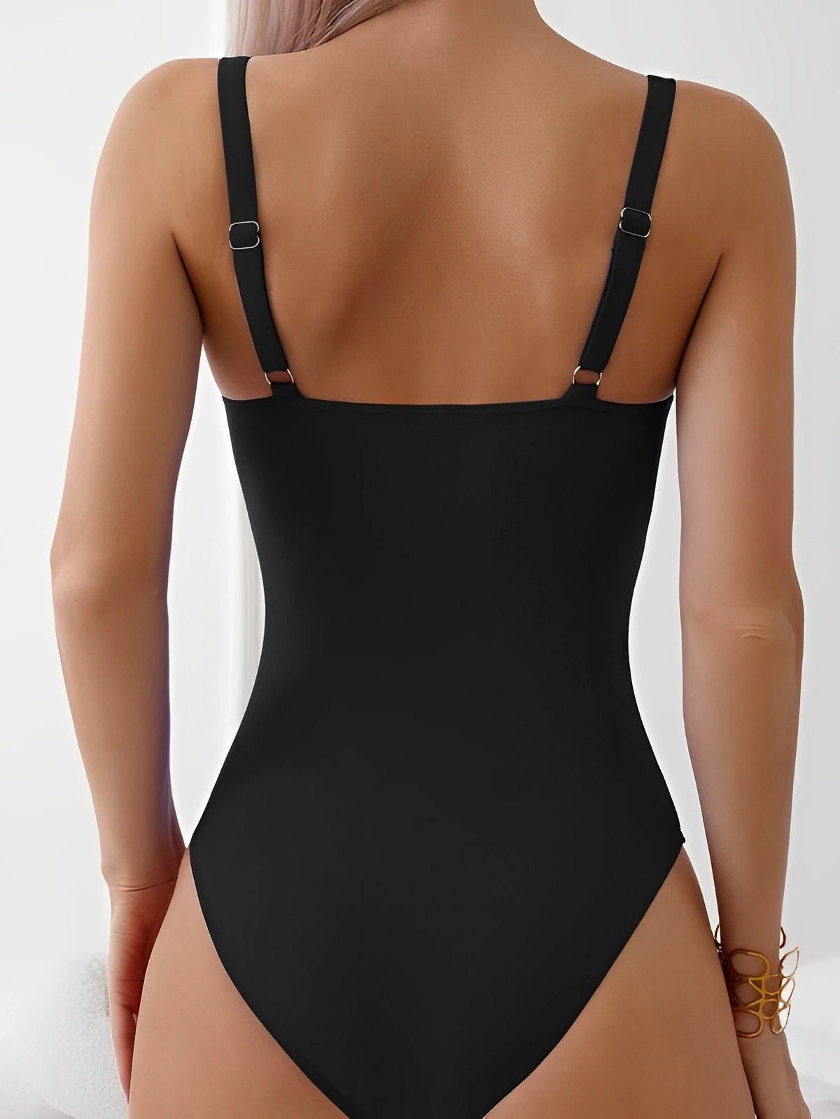2025 Cut Out Ruched Front Swimsuit One Piece Swimwear Women Sexy Bathers Bathing Swimming Swim Suit Female Beachwear XXL