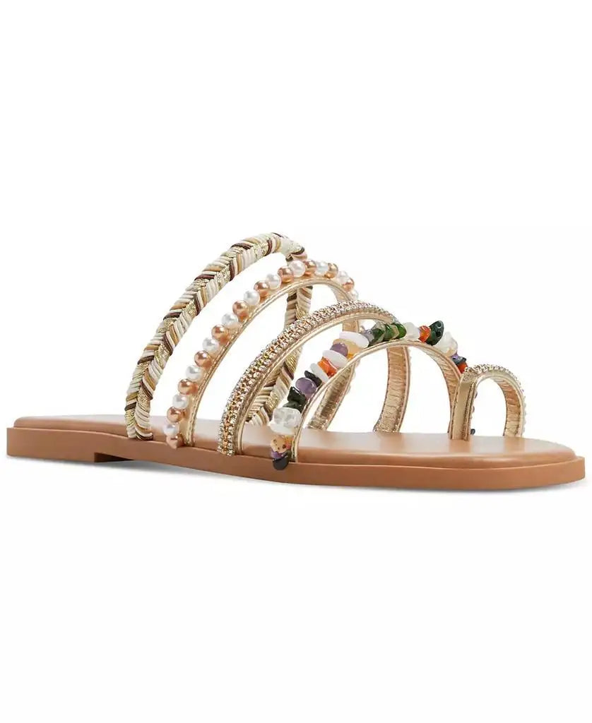 ALDO | Women's Lindya Embellished Strappy Toe-Loop Flat Sandals