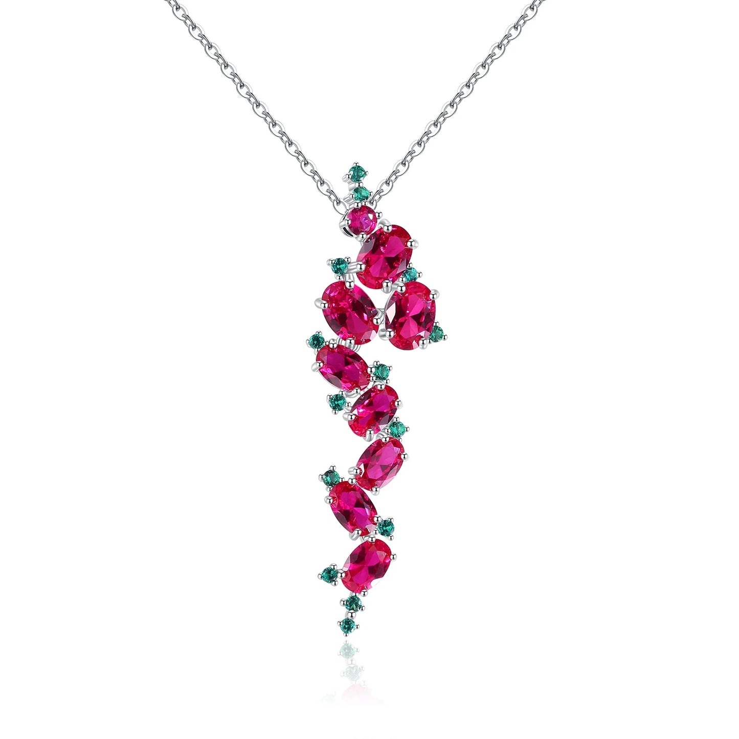 925 Sterling Sliver 4.89Ct Natural Amethyst Vintage Pendant Necklace For Women