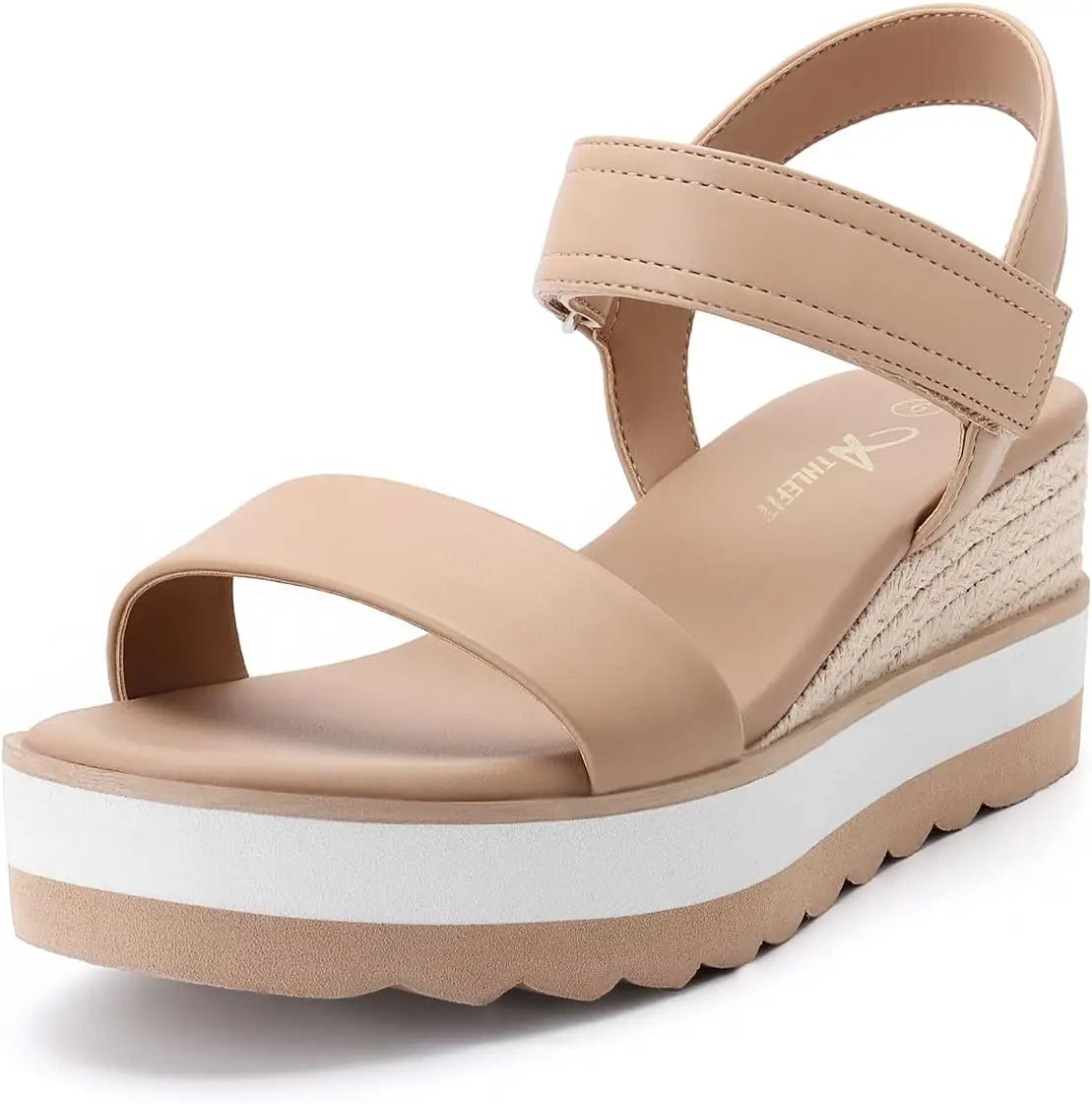 Platform Sandals Women Espadrille Wedge Comfortable Ankle Strap Open Toe Sandals for Walking