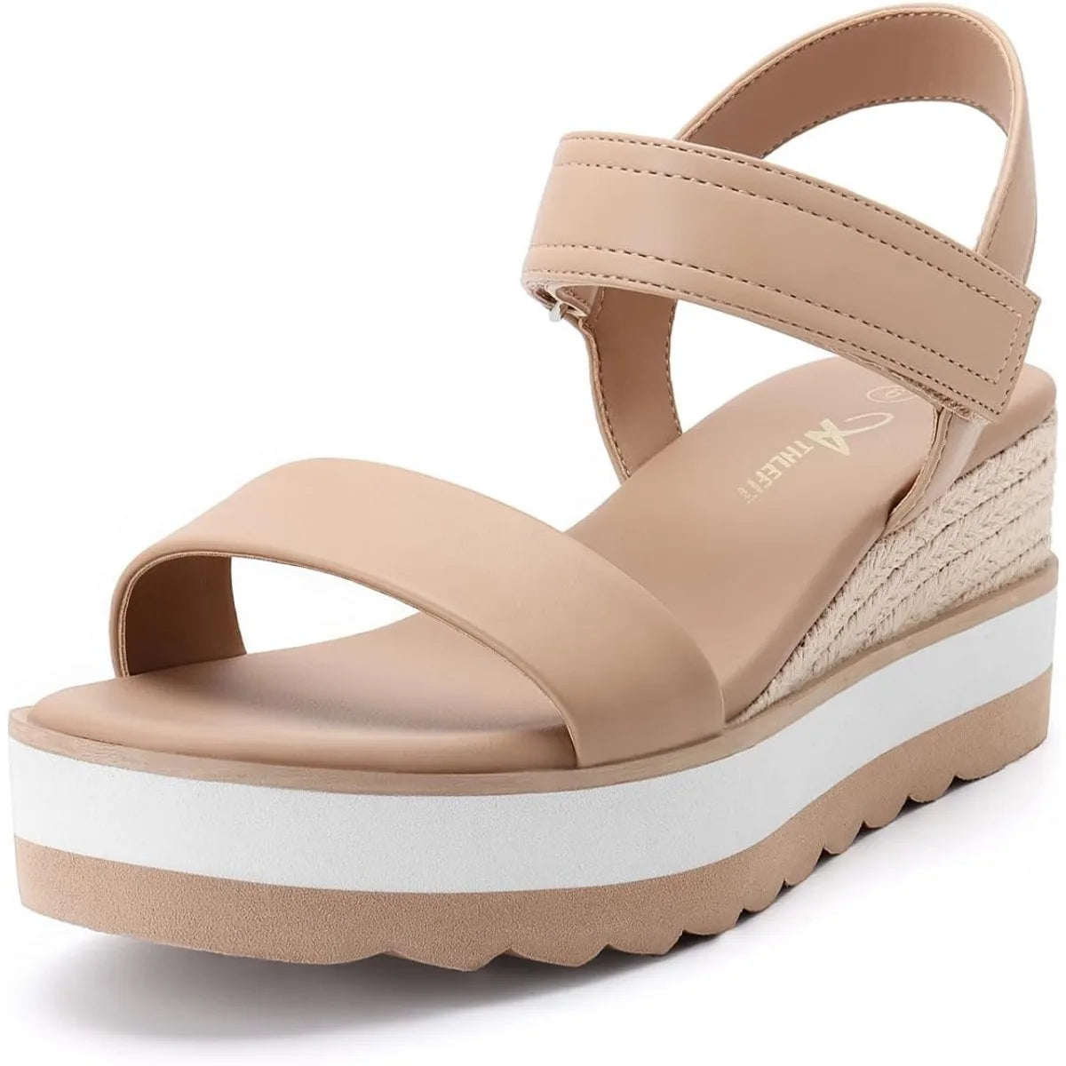Platform Sandals Women Espadrille Wedge Comfortable Ankle Strap Open Toe Sandals for Walking