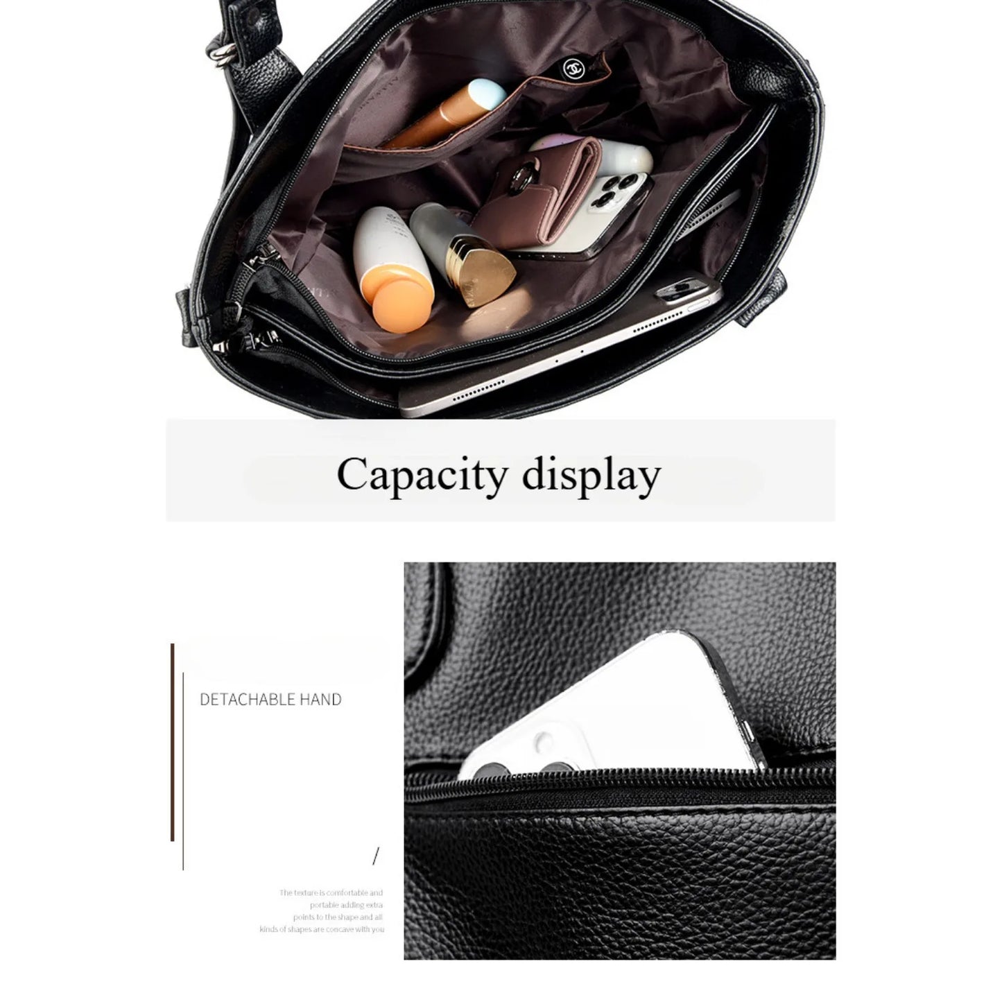 2025 new large capacity women's fashion shoulder bag, fashion cross-body bag commuting bag, suitable for daily use