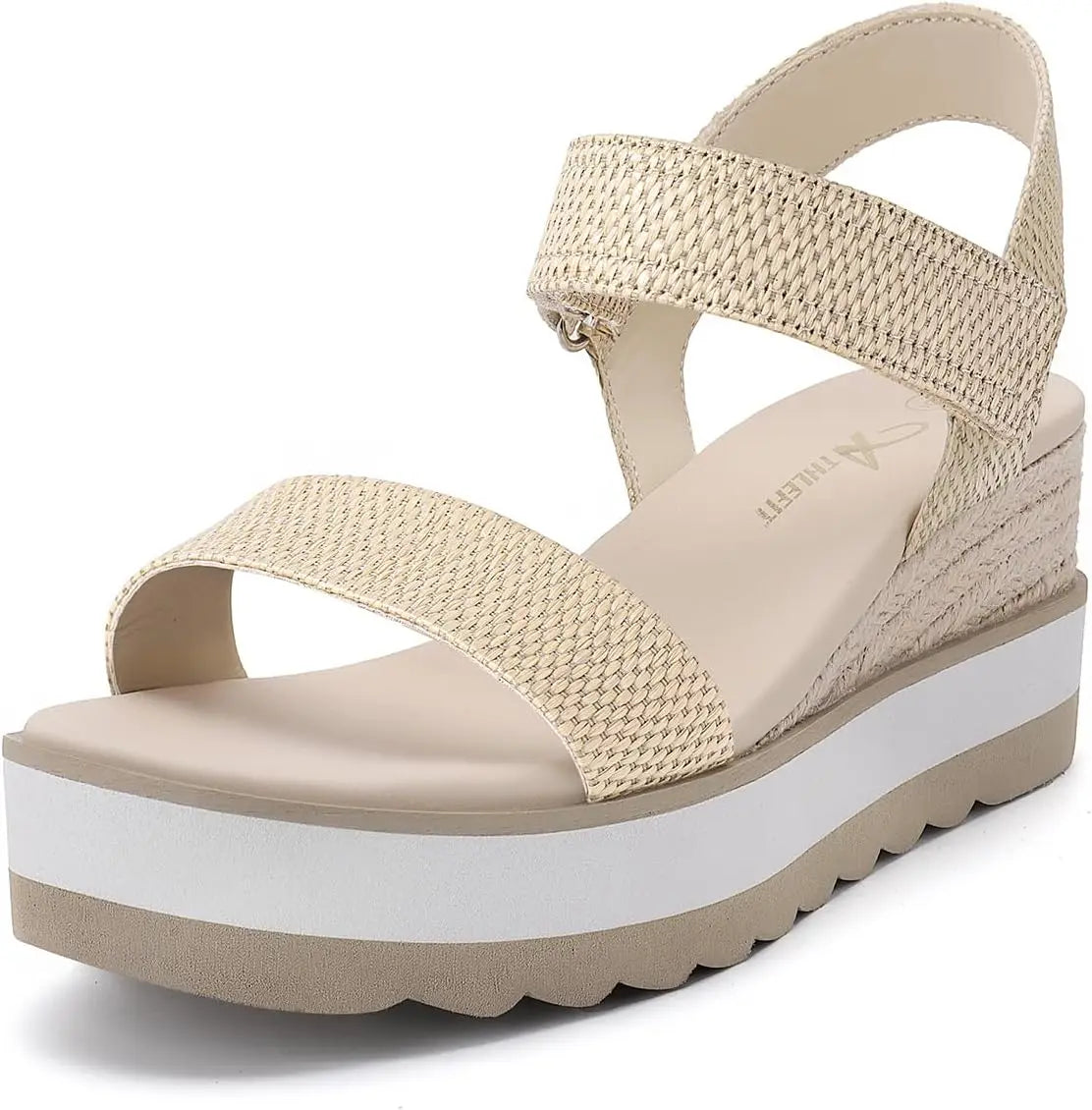Platform Sandals Women Espadrille Wedge Comfortable Ankle Strap Open Toe Sandals for Walking