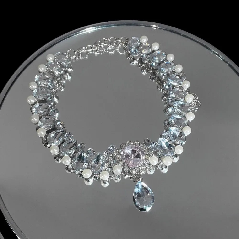 2025 New Zircon Necklace Premium Sense Collarbone Chain for Women