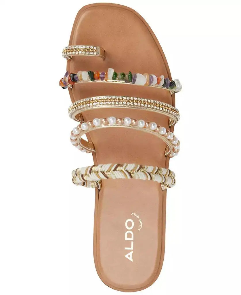 ALDO | Women's Lindya Embellished Strappy Toe-Loop Flat Sandals