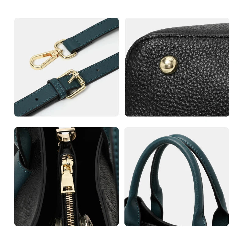 Aidrani Women's Genuine Leather Bag 2024 New High-Quality Cowhide Handbag Elegant Versatile Single tote Shoulder Crossbody Bag