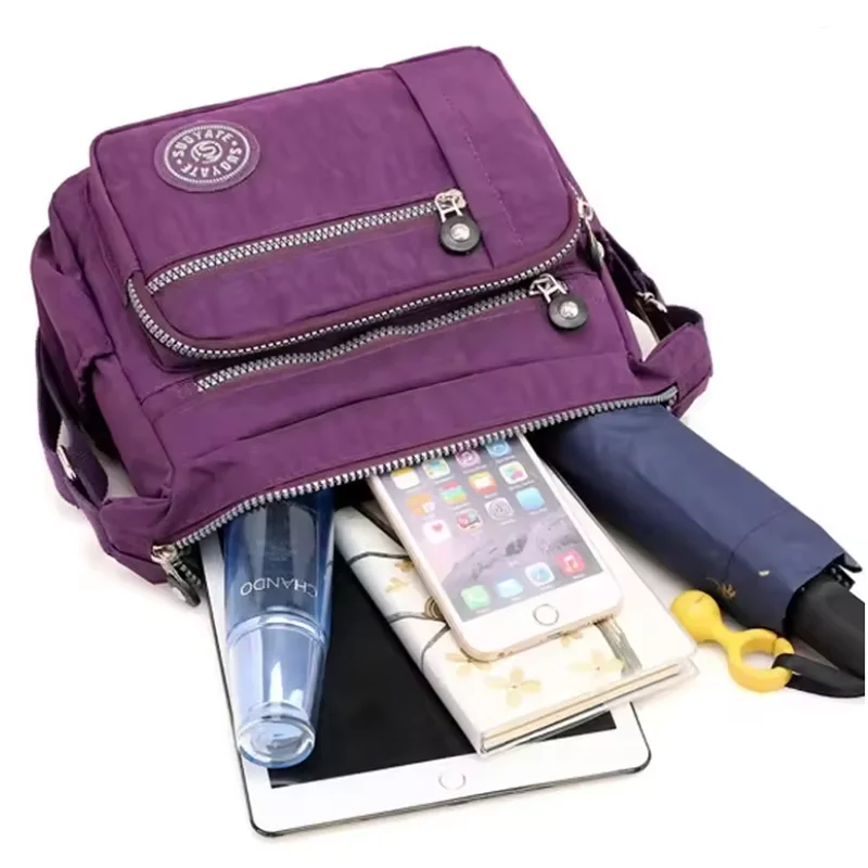 Multifunctional Outdoor Crossbody Bag Shoulder Handbag Women's Nylon Waterproof Messenger Bags For Ladies Diagonal Bag Purses