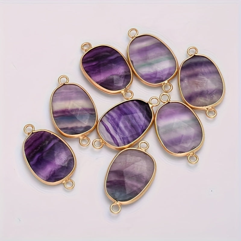 3 Layers Winding Imperial Stone Amethyst Bracelet, Bohemian Handmade Natural Stone Fluorite Crystal Beaded Bracelet for Women