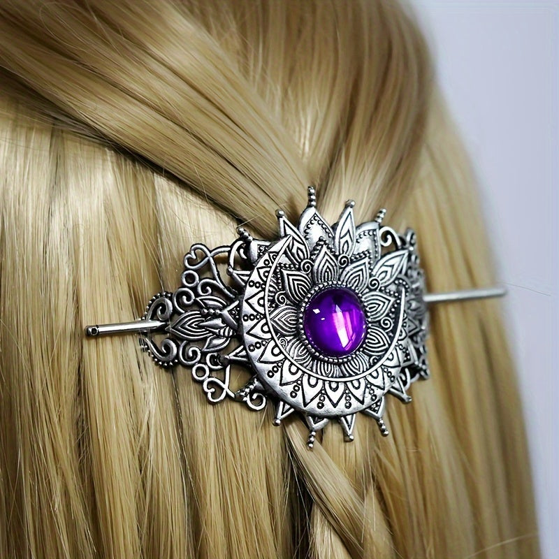 [Vintage Viking Hairpins] 9pcs Vintage Viking Hairpins | Celtic Hair Accessories, Mystical Fairy Headdress Jewelry Gift for Women