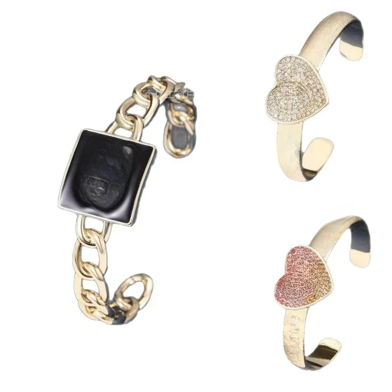 2025 New Bangles Geometric Pattern Zircon Model Shines Brightly To Create An Elegant Look for Everyday