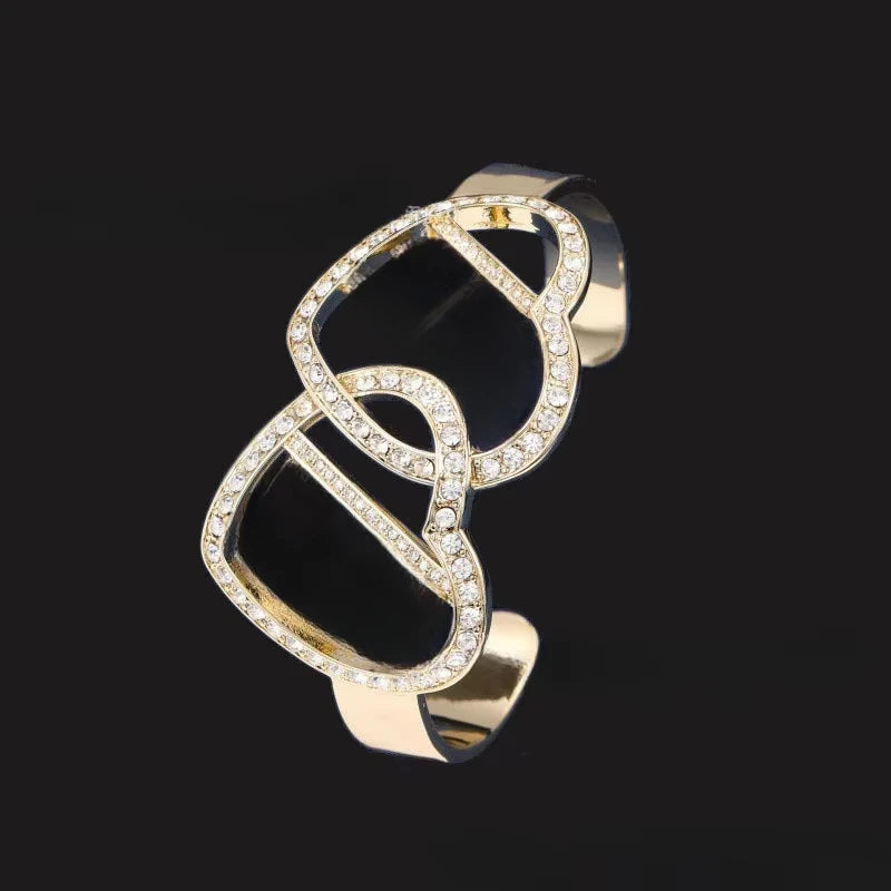 2025 New Bangles Geometric Pattern Zircon Model Shines Brightly To Create An Elegant Look for Everyday