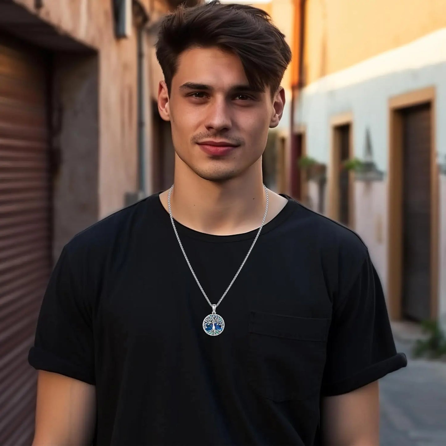 Tree of Life Necklace 925 Sterling Silver Tree of Life Abalone Shell Jewelry Gifts for Women  Birthday Christmas Holiday