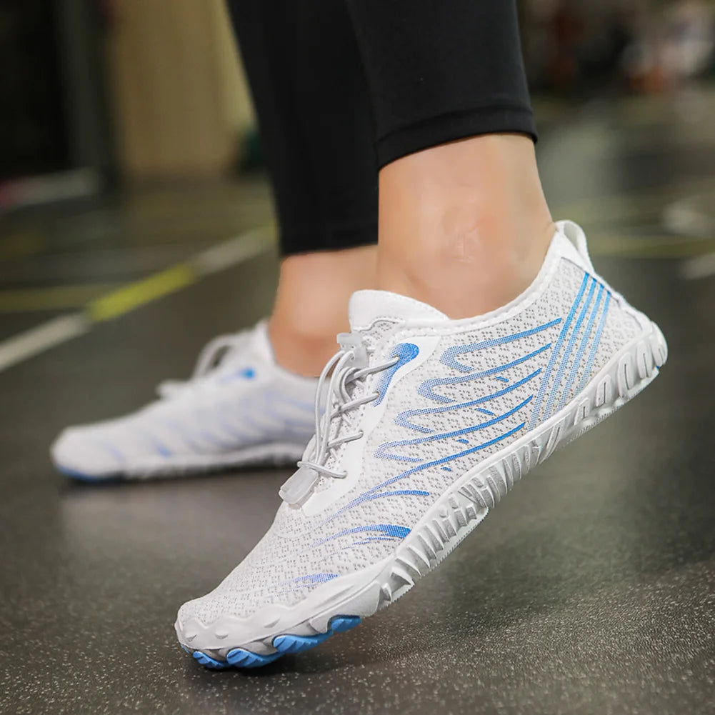 Unisex Man Woman Water Shoes Anti-Non Slip Durable Black Water Barefoot Soft Sole Light Breathable Sport Outdoor Walk Running