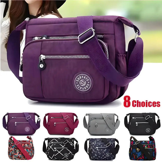 Multifunctional Outdoor Crossbody Bag Shoulder Handbag Women's Nylon Waterproof Messenger Bags For Ladies Diagonal Bag Purses