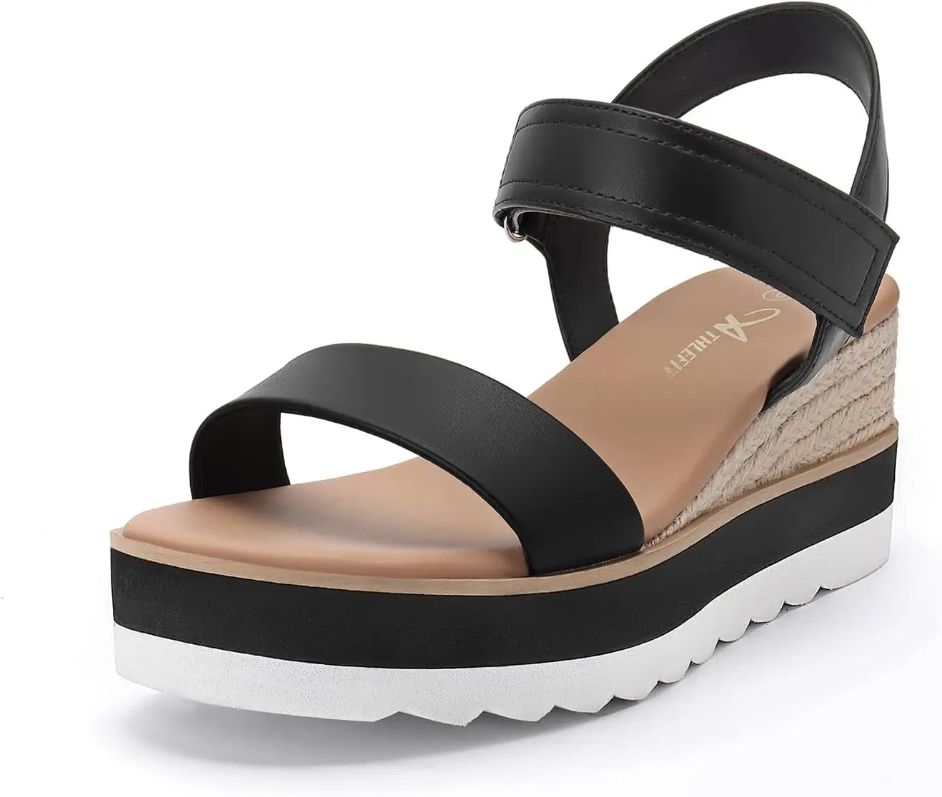 Platform Sandals Women Espadrille Wedge Comfortable Ankle Strap Open Toe Sandals for Walking