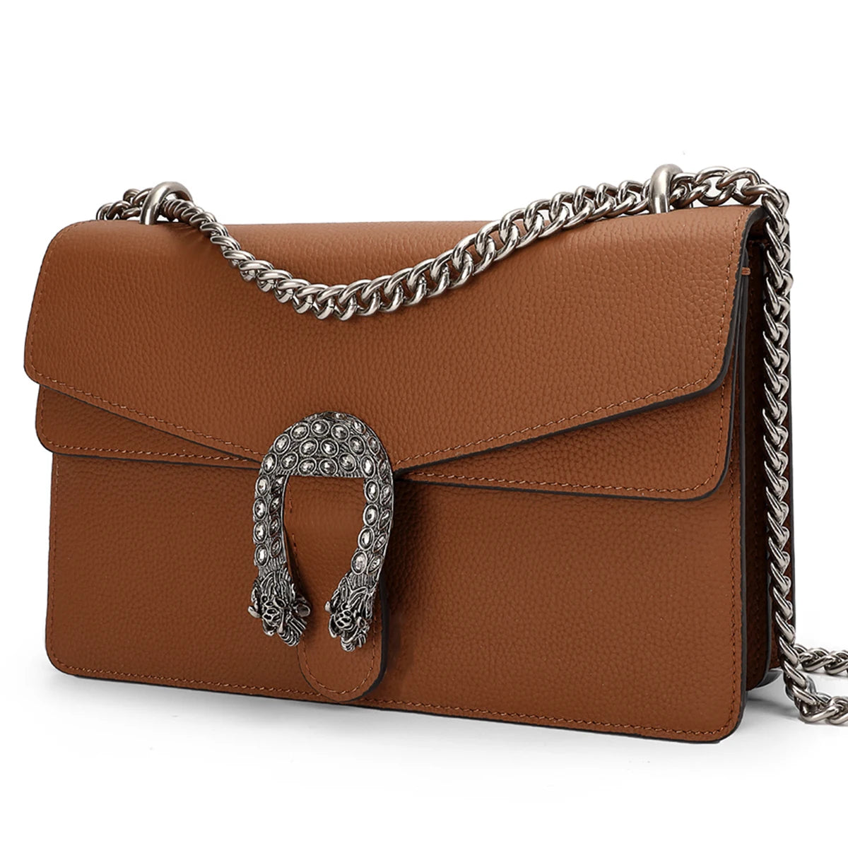 luxury brand design crossbody bags for women genuine leather chains shoulder bag high quality fashion Funky purses and handbags