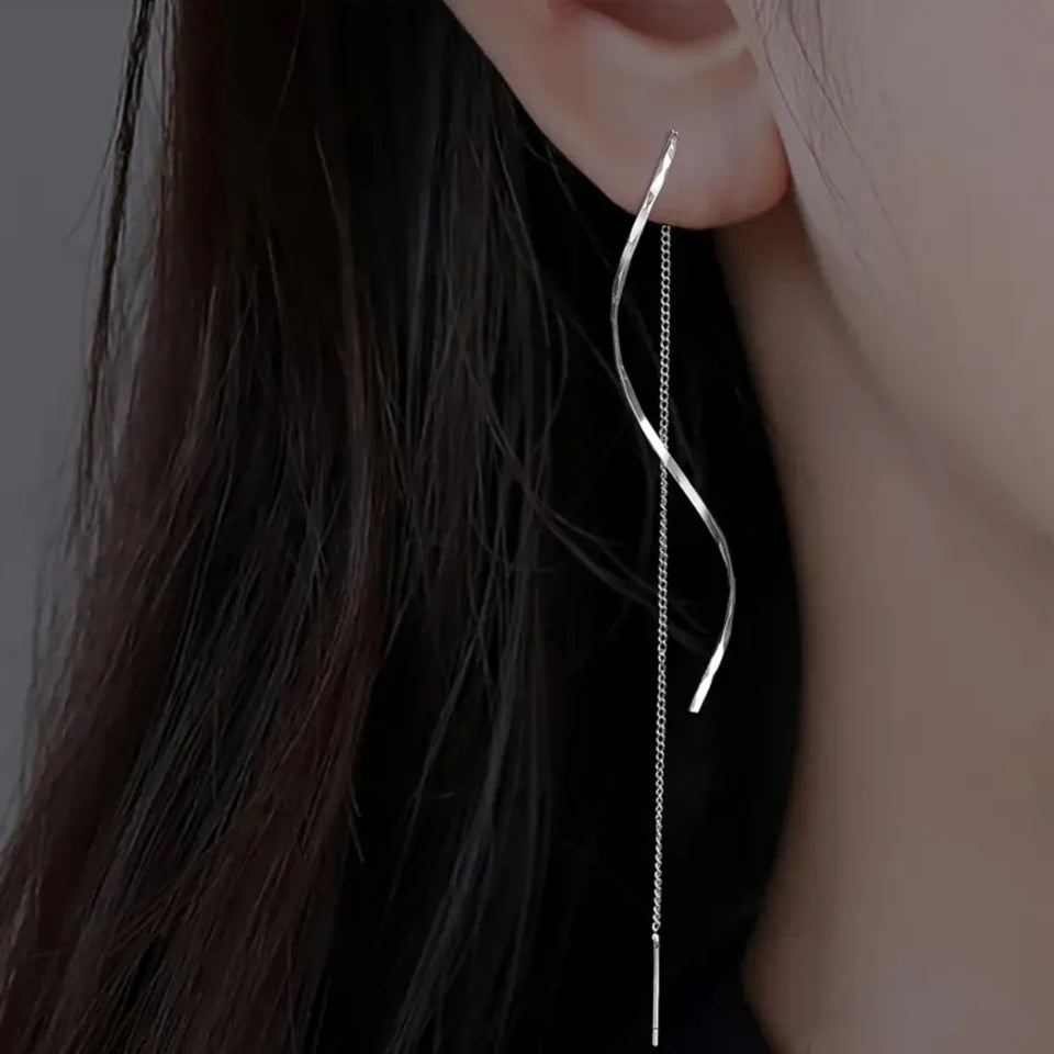 Fashion Long Tassel Threader Earrings For Women Simple Long Chain Earring  Jewelry Gifts
