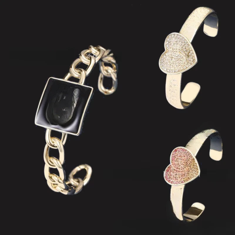 2025 New Bangles Geometric Pattern Zircon Model Shines Brightly To Create An Elegant Look for Everyday