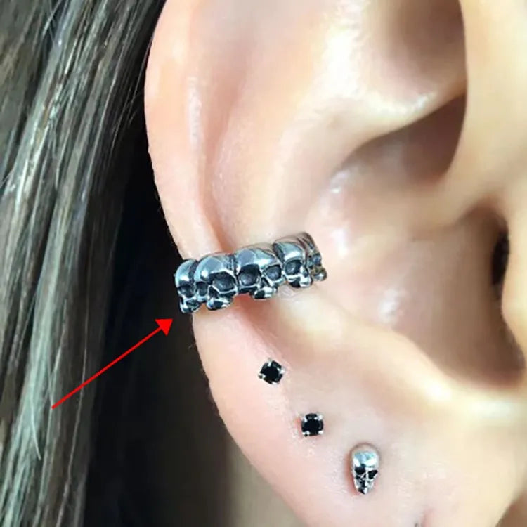 Jewelry Sword  Initial Piercing Earrings for Women Crystal Ear Jacket Dagger Stud Earrings Jewelry