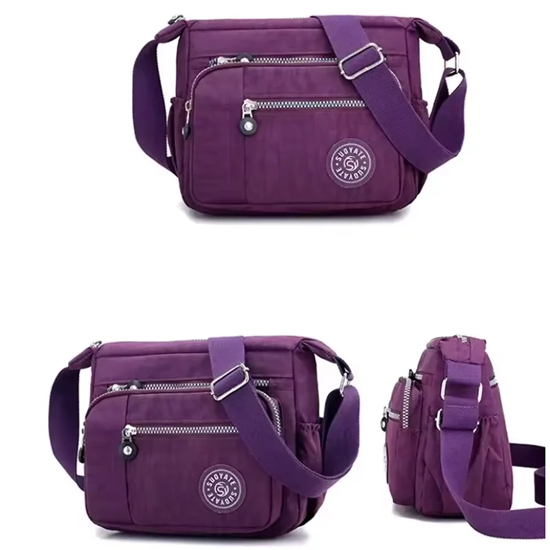 Multifunctional Outdoor Crossbody Bag Shoulder Handbag Women's Nylon Waterproof Messenger Bags For Ladies Diagonal Bag Purses