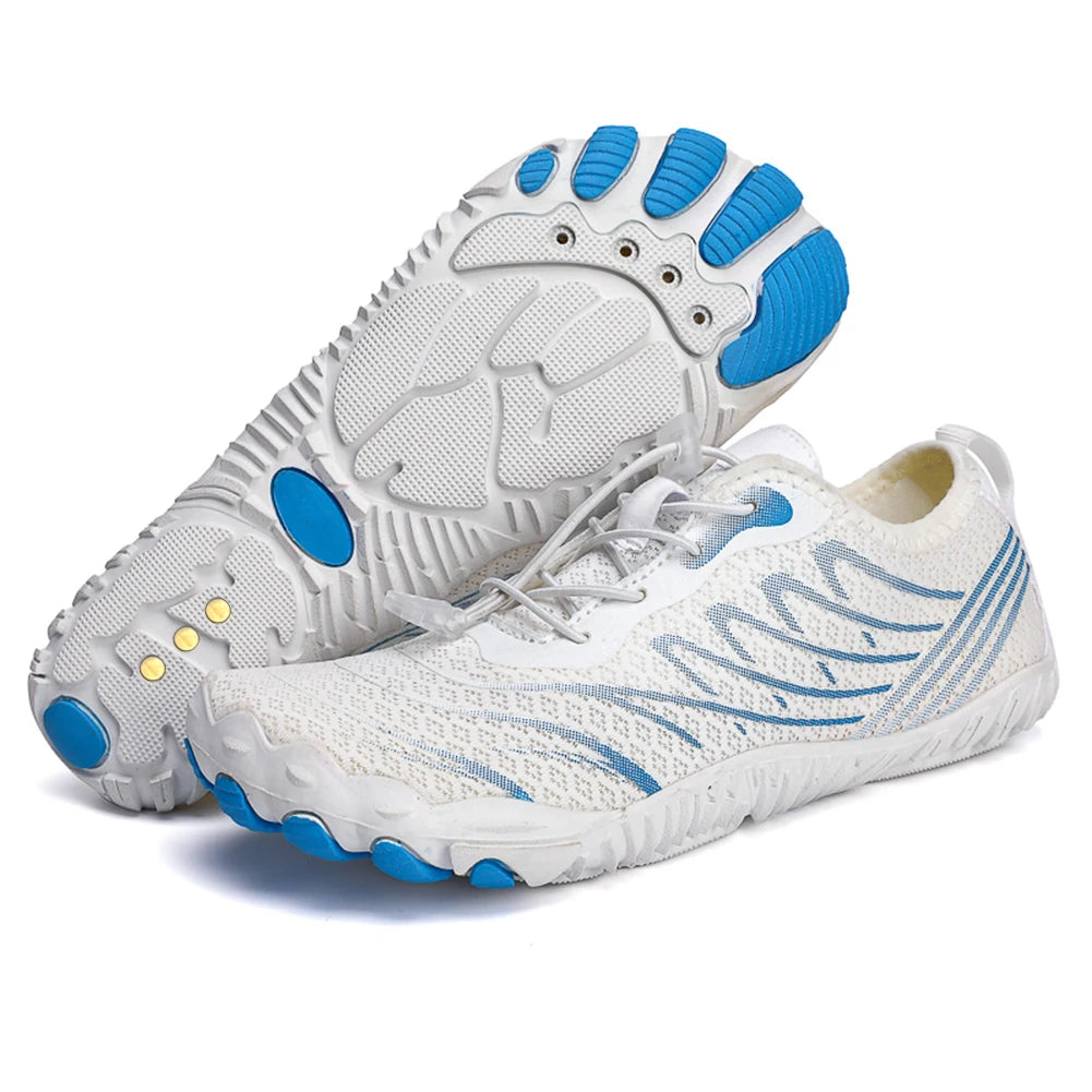 Unisex Man Woman Water Shoes Anti-Non Slip Durable Black Water Barefoot Soft Sole Light Breathable Sport Outdoor Walk Running