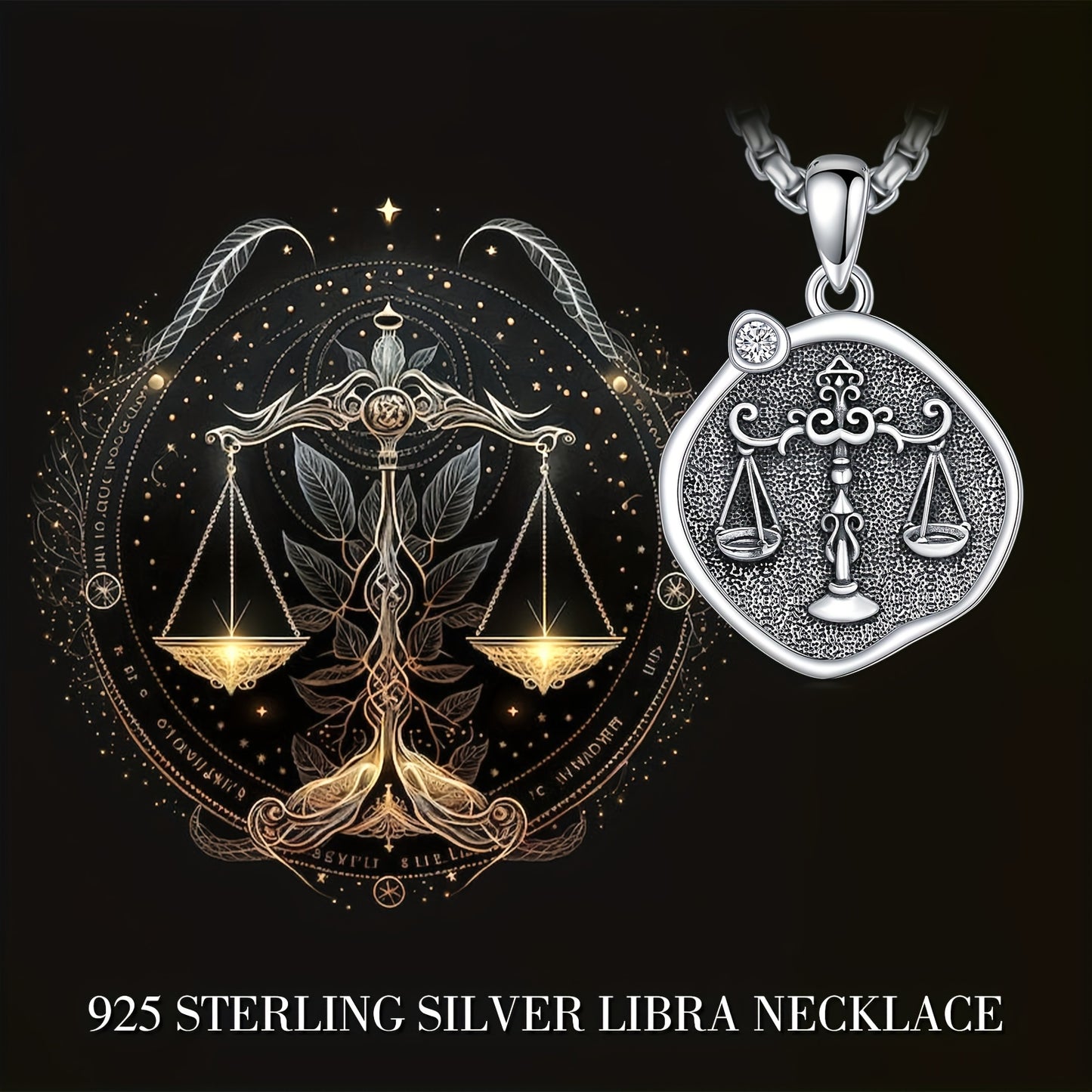 [Zodiac Constellation Necklace] 925 Sterling Silver Zodiac Constellation Pendant Necklace - Astrology Horoscope Jewelry Gifts For Women Men