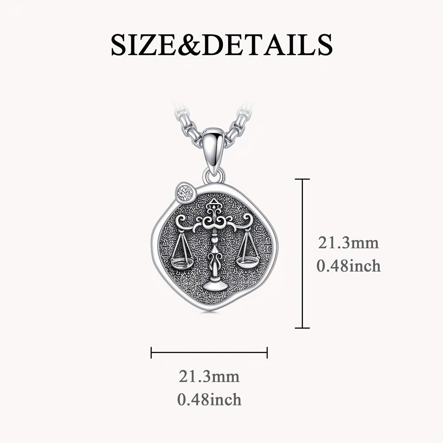 [Zodiac Constellation Necklace] 925 Sterling Silver Zodiac Constellation Pendant Necklace - Astrology Horoscope Jewelry Gifts For Women Men